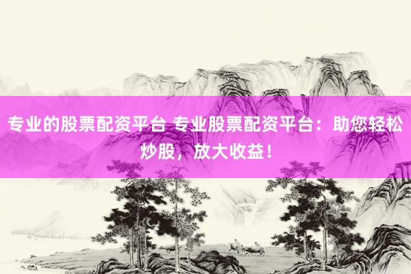 专业的股票配资平台 专业股票配资平台：助您轻松炒股，放大收益！