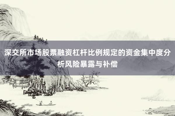 深交所市场股票融资杠杆比例规定的资金集中度分析风险暴露与补偿